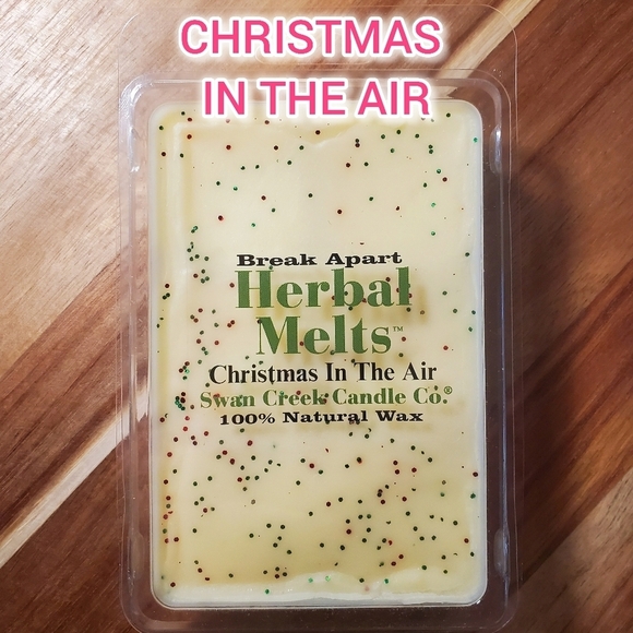 CHRISTMAS IN THE AIR by SWAN CREEK CANDLE CO. Herbal Melts Natural Wax 5.25 oz - Picture 1 of 6